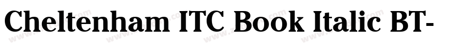 Cheltenham ITC Book Italic BT字体转换